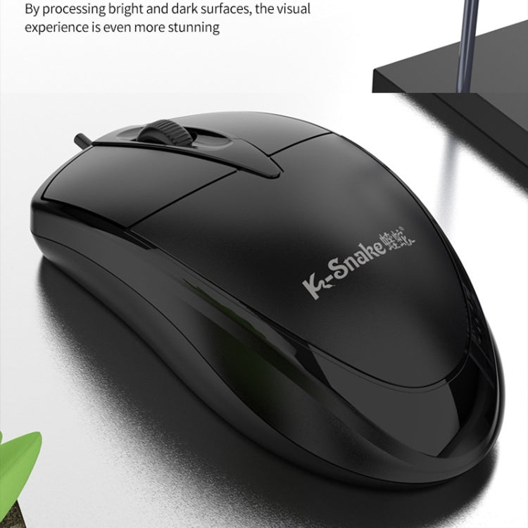 K-Snake KM007 Wired Keyboard And Mouse Set Desktop Computer Keyboard, Style: With Mouse - HoMEdemic™ 