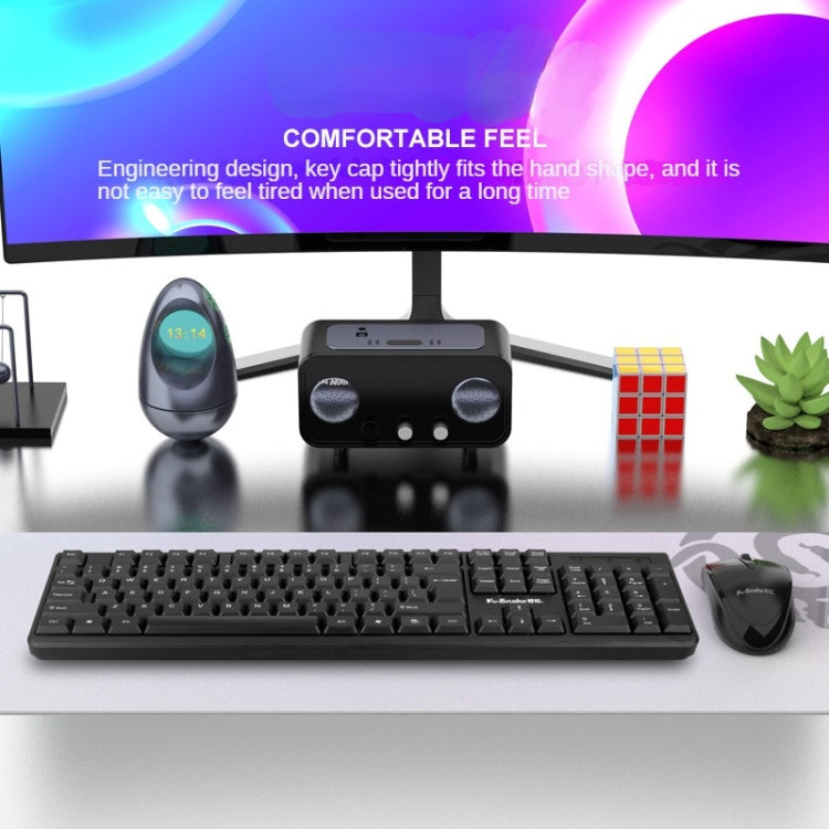 K-Snake KM007 Wired Keyboard And Mouse Set Desktop Computer Keyboard, Style: With Mouse - HoMEdemic™ 