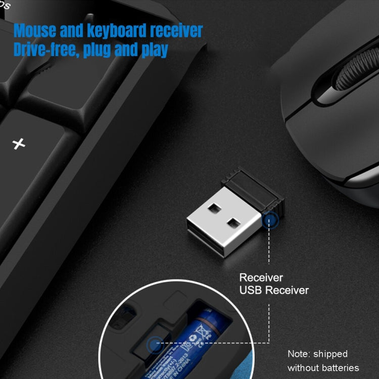 K-Snake WK800 Wireless 2.4G Keyboard Mouse Set Tabletop Computer Notebook Business Office House Use, Color: White - HoMEdemic™ 