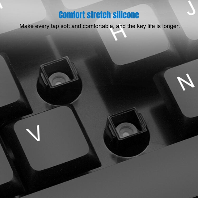 K-Snake WK800 Wireless 2.4G Keyboard Mouse Set Tabletop Computer Notebook Business Office House Use, Color: White - HoMEdemic™ 