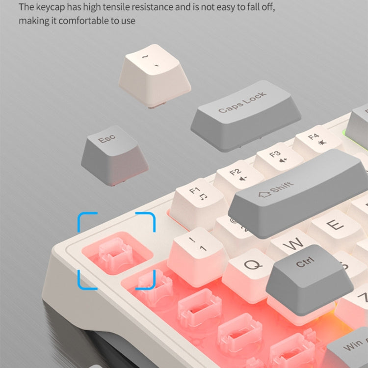 K-Snake Wired E-Sports Keyboard Mouse Mechanical Feel 98 Key Desktop Computer Notebook Keyboard, Style: Keyboard+Mouse (Blue) - HoMEdemic™ 