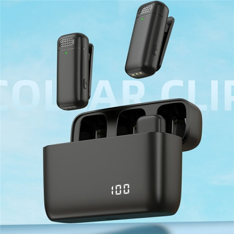 K13 2 in 1 Lavalier Wireless Microphone with 8 Pin Receiver & Charging Station - HoMEdemic™ 