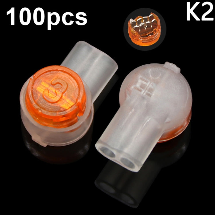 K2 100pcs /Pack Network Cable Telephone Line Connector Moisture-Proof Waterproof Wiring Terminals - HoMEdemic™ 