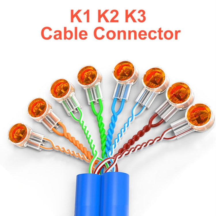 K2 100pcs /Pack Network Cable Telephone Line Connector Moisture-Proof Waterproof Wiring Terminals - HoMEdemic™ 