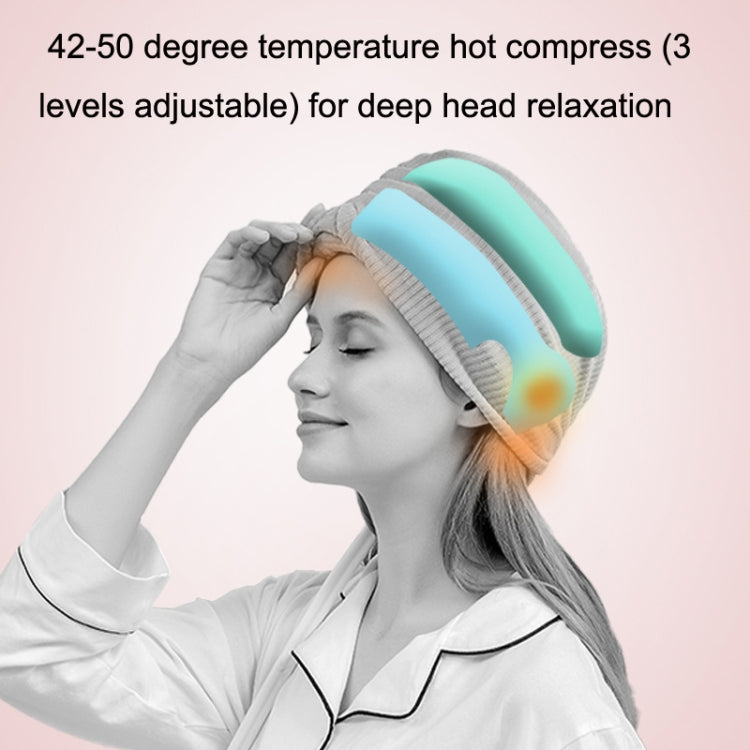 K2009 Air Wave Head Massage Device Heating Compress Airbag Home Sleep Massage Instrument(Grey) - HoMEdemic™ 