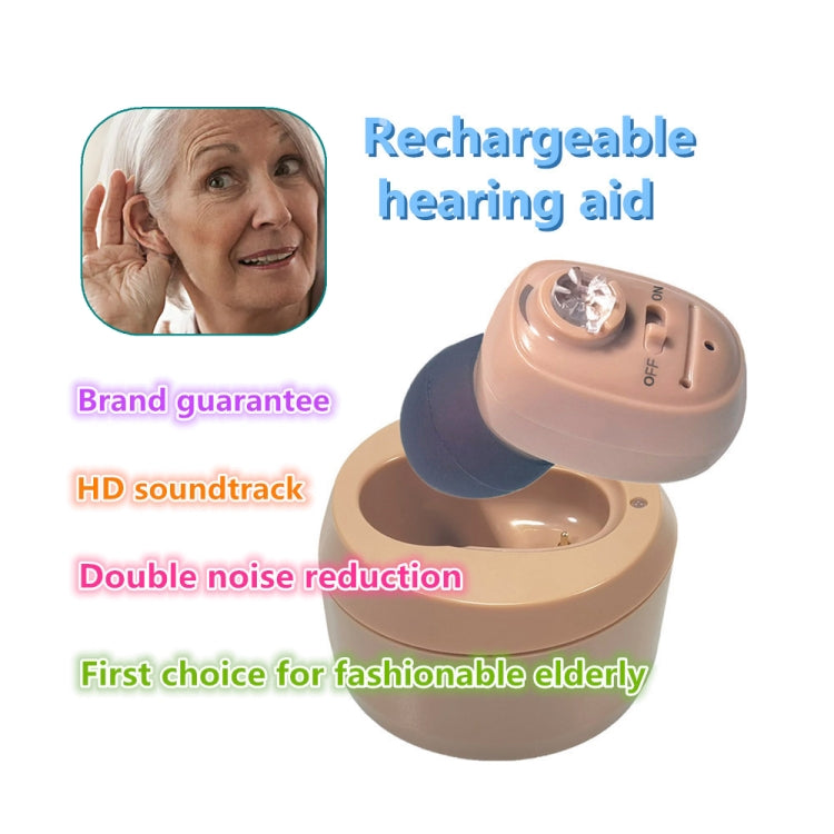 KAIXINWEI VHP-601 DC3.7V In-ear Bluetooth Hearing Aid Sound Amplifier (White) - HoMEdemic™ 