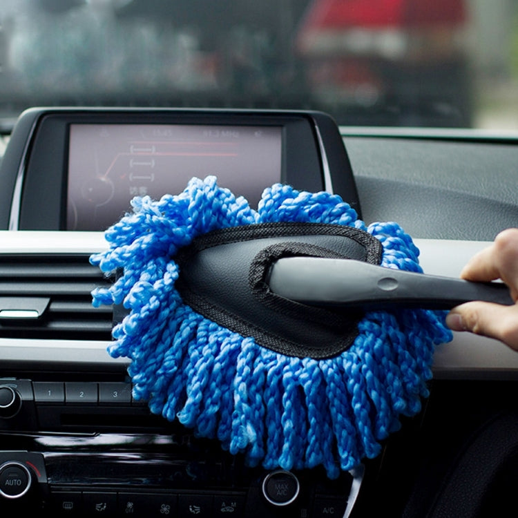 KANEED SL-915 Car Dash Duster Washable Microfiber Interior and Exterior Surface Cleaner Wax Treated Professional Detailing Tool, Size: 34 x 19cm, Surface Cleaner Blue, Surface Cleaner - HoMEdemic™