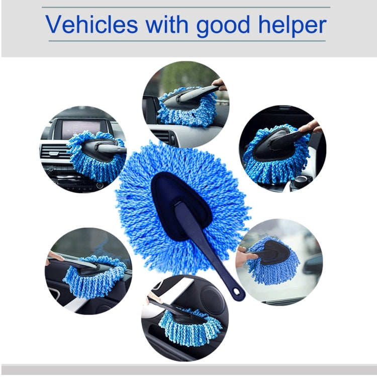 KANEED SL-915 Car Dash Duster Washable Microfiber Interior and Exterior Surface Cleaner Wax Treated Professional Detailing Tool, Size: 34 x 19cm, Surface Cleaner Blue, Surface Cleaner - HoMEdemic™