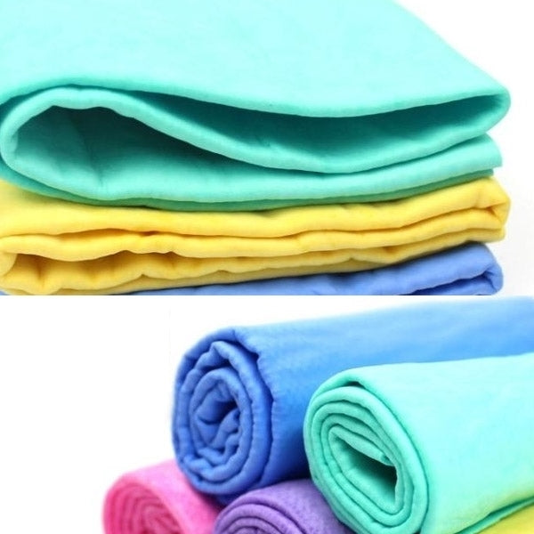 KANEED Super Absorption Clean Cham PVA Synthetic Chamois Car Wash Towel, Random Color Delivery, Size: 43cm x 32cm x 0.2cm - HoMEdemic™ 