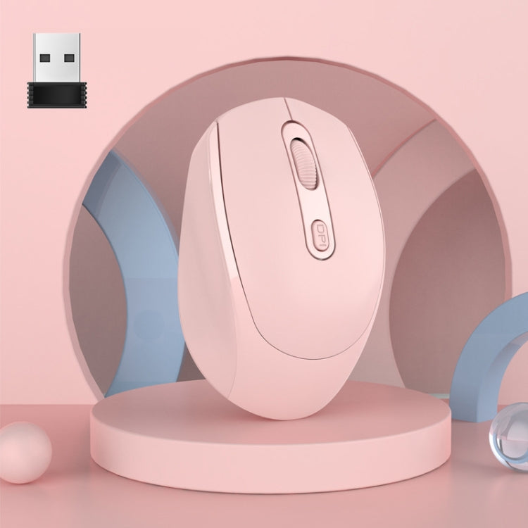 M107 4-buttons 1600 DPI 2.4GHz Wireless Mouse, Battery Version (Pink) - HoMEdemic™ 