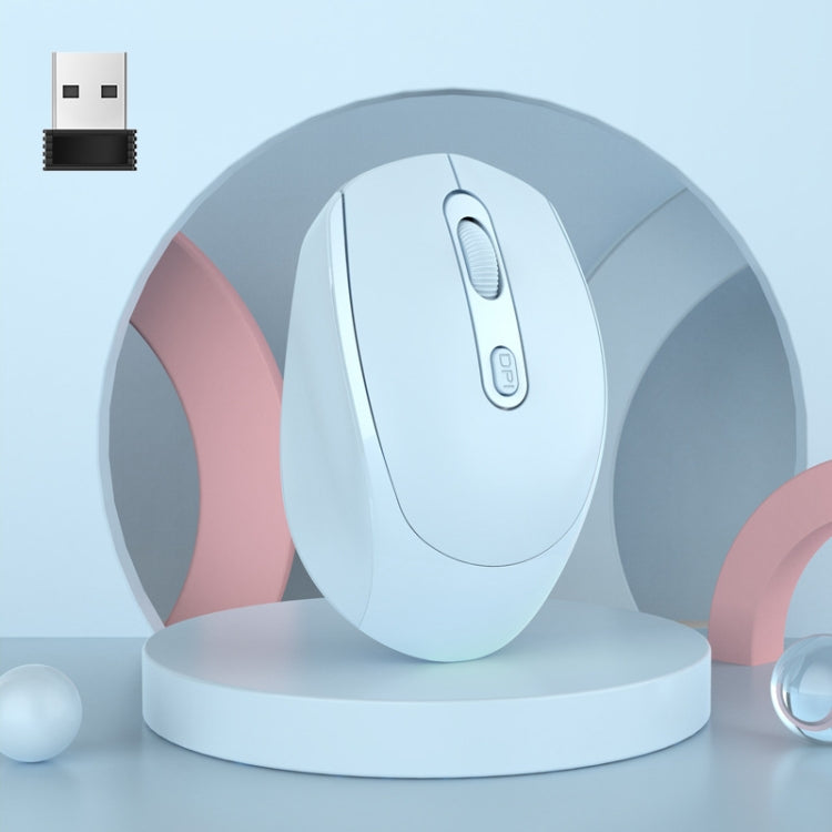M107 4-buttons 1600 DPI 2.4GHz Wireless Mouse, Battery Version (Blue) - HoMEdemic™ 