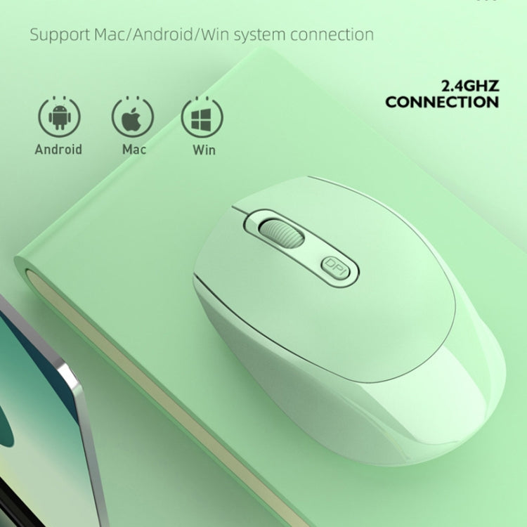 M107 4-buttons 1600 DPI 2.4GHz Wireless Mouse, Battery Version (Blue) - HoMEdemic™ 