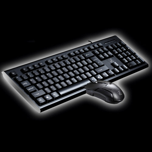 Chasing Leopard Q9 1600 DPI Professional Wired Grid Texture Gaming Office Keyboard + Optical Mouse Kit - HoMEdemic™ 