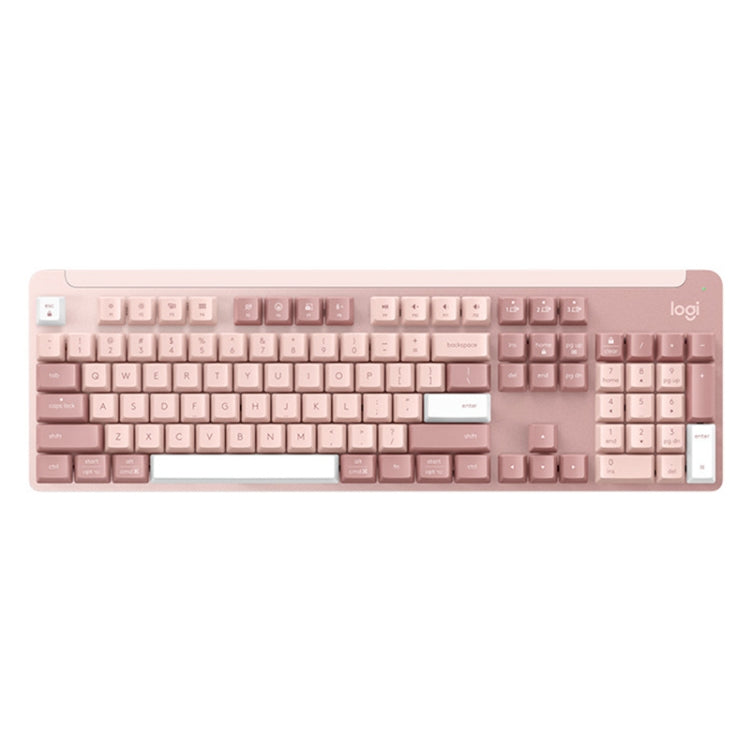 Logitech K865 104 Keys Wireless Bluetooth Mechanical Keyboard, Red Shaft (Pink) - HoMEdemic™ 