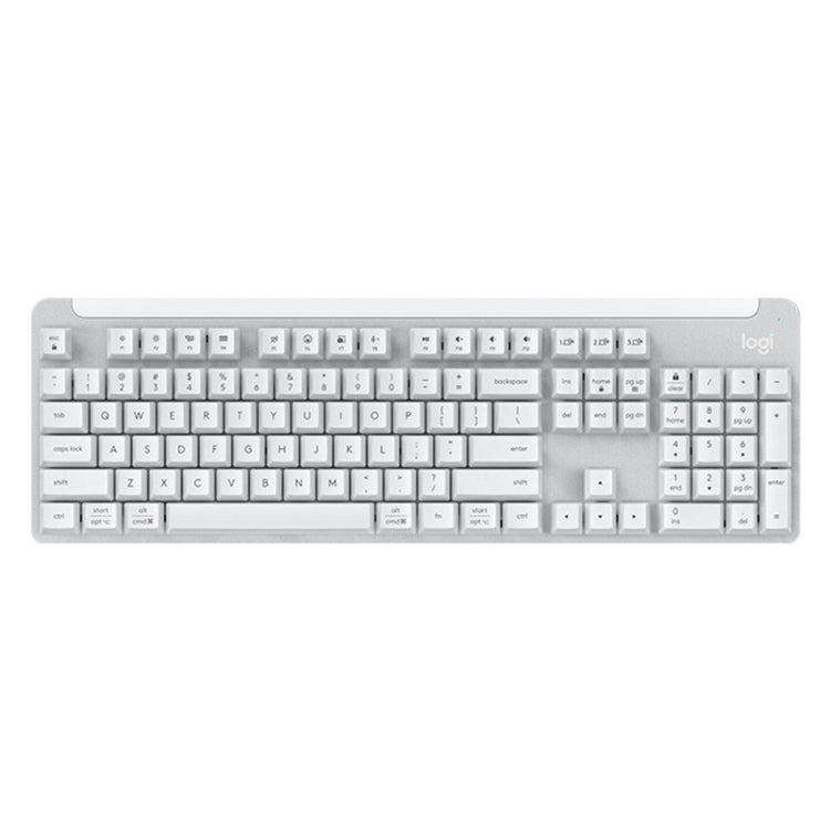 Logitech K865 104 Keys Wireless Bluetooth Mechanical Keyboard, Red Shaft (White) - HoMEdemic™ 