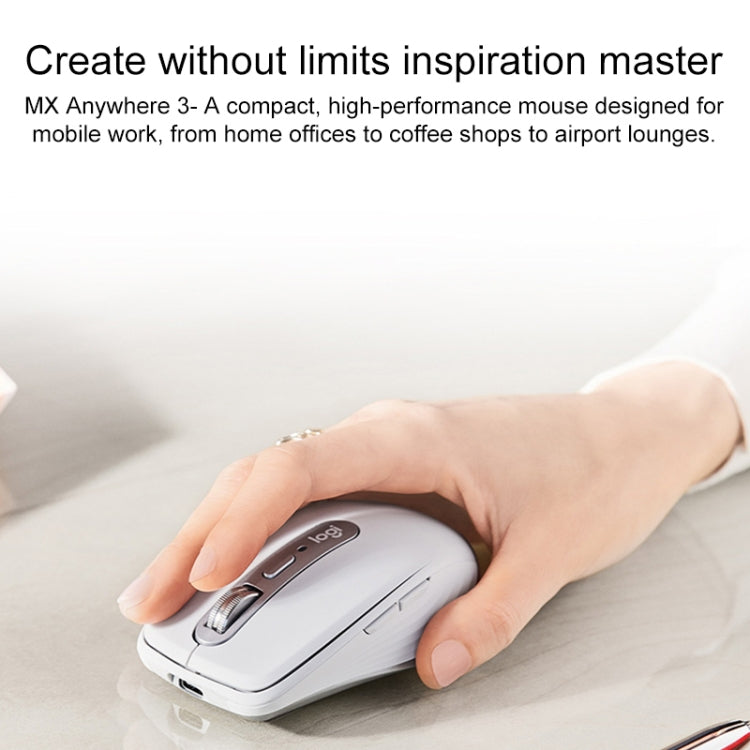 Logitech MX Anywhere 3S 4 Keys Wireless Bluetooth Dual Mode Mute Mouse (Black) - HoMEdemic™ 