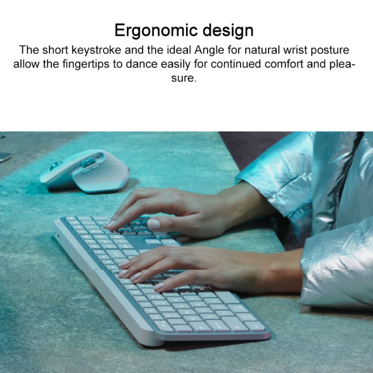 Logitech MX keys S Wireless Bluetooth Smart Backlit Keyboard (White) - HoMEdemic™ 