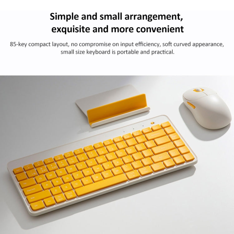 Original Xiaomi XMBXJP01YM 85 Keys Portable Dual-mode Keyboard (Beige White) - HoMEdemic™ 