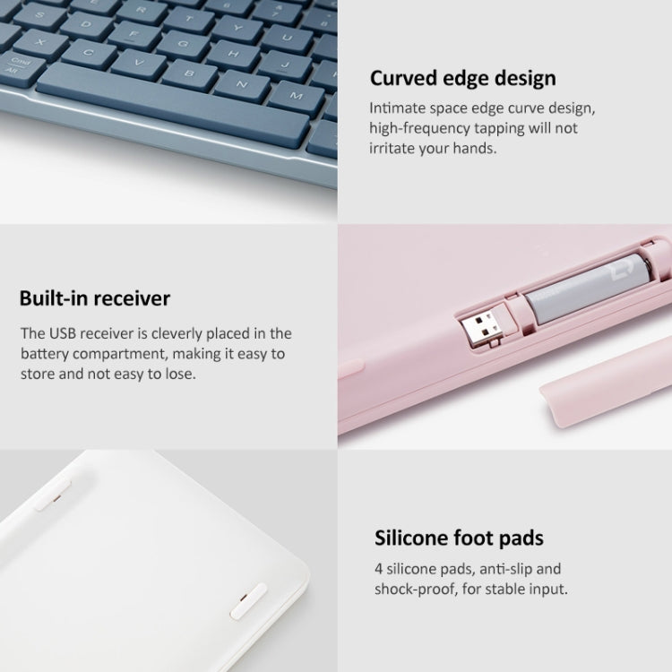 Original Xiaomi XMBXJP01YM 85 Keys Portable Dual-mode Keyboard (Pink) - HoMEdemic™ 