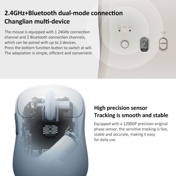 Original Xiaomi Dual-mode 1200DPI Ultra-thin Computer Mouse 3 (Blue) - HoMEdemic™ 