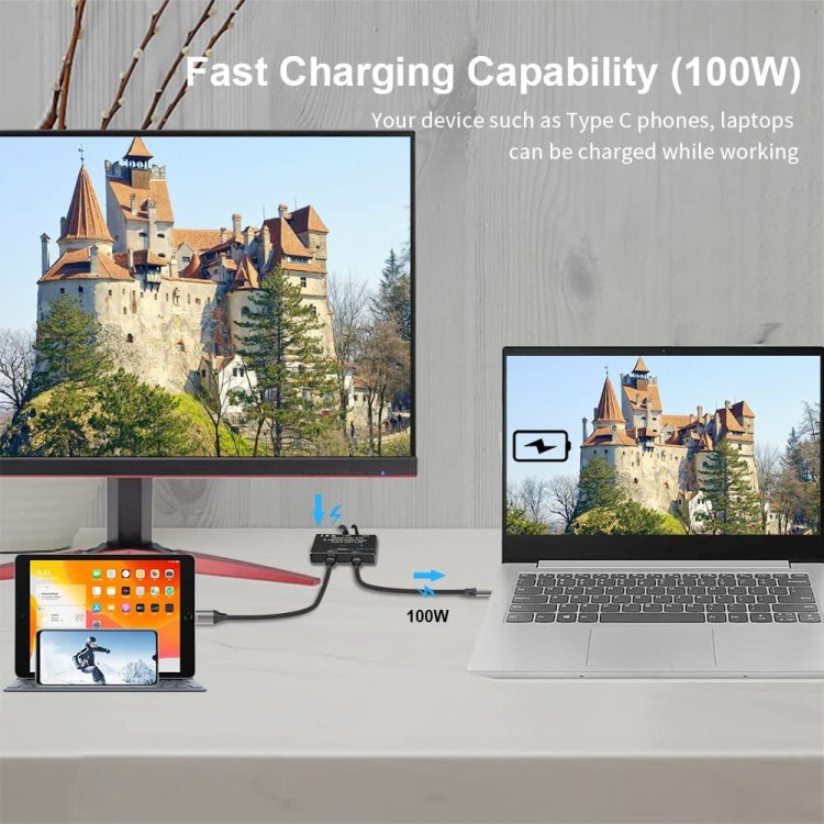 KC-C201 8K30 Type-C / USB-C Bidirectional Switch 10Gbps HD Splitter - HoMEdemic™ 