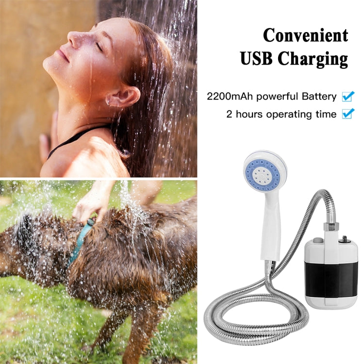 KE-801 Outdoor Electric Shower Camping Rechargeable Portable Shower Head - HoMEdemic™ 