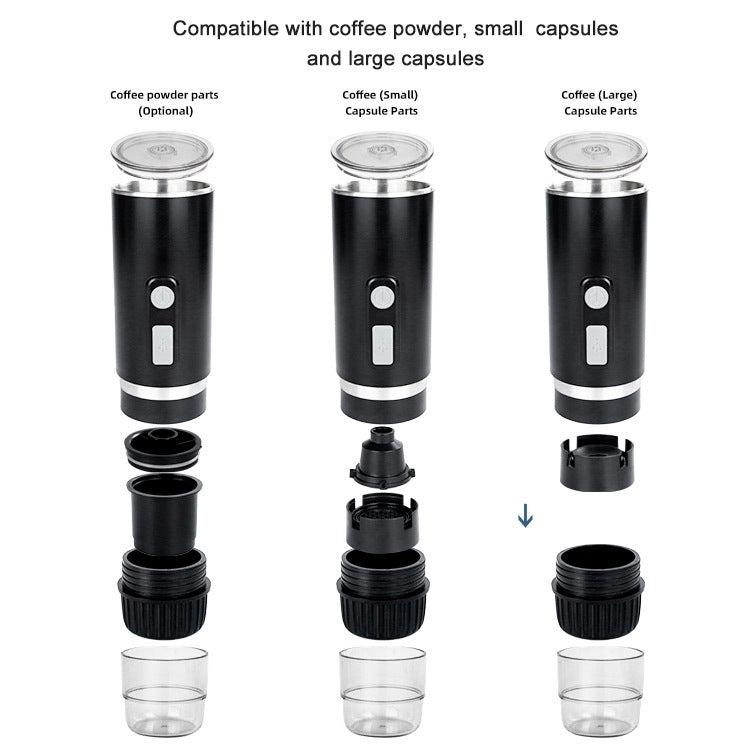 KFJ100 Portable Universal Automatic Espresso Capsule Coffee Maker(Black) - HoMEdemic™ 