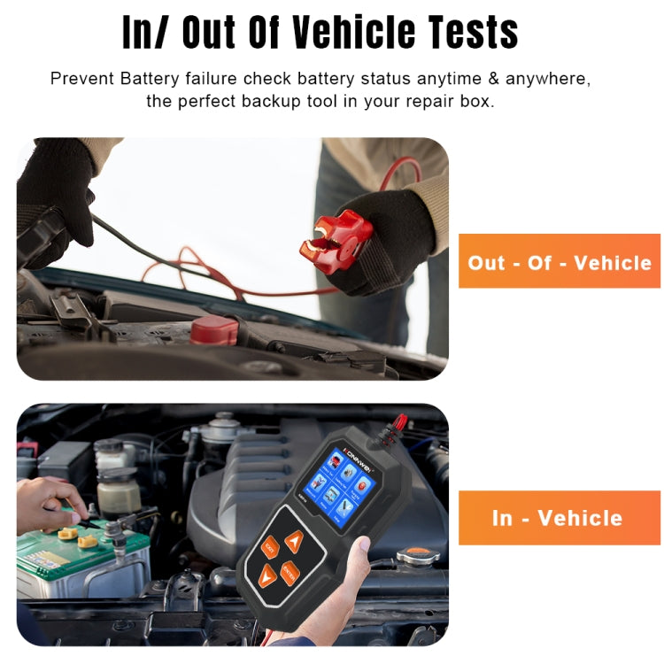 KONNWEI KW218 2.4 inch Color Screen Car Battery Tester(Black) - HoMEdemic™ 