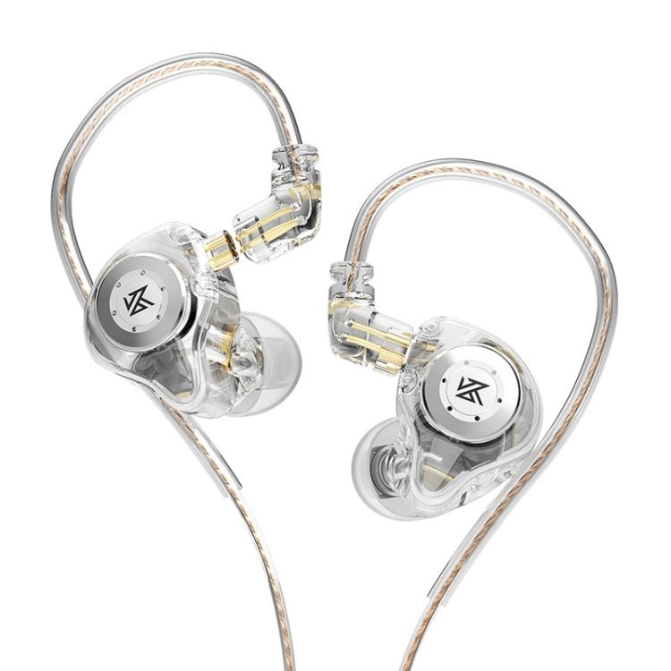 KZ-EDX PRO 1.25m Dynamic HiFi In-Ear Sports Music Headphones, Style:Without Microphone(Transparent) - HoMEdemic™ 