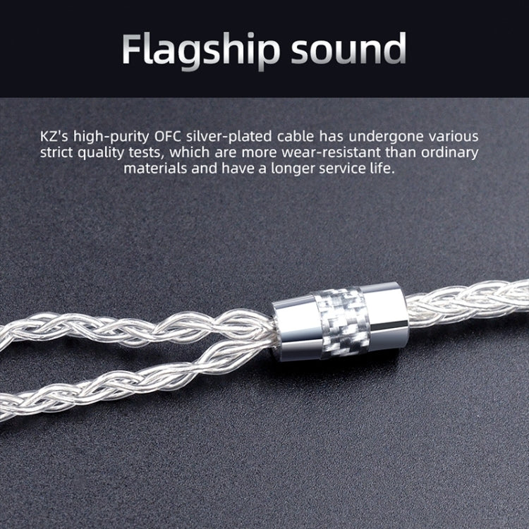 KZ OFC 0.75mm Standard Pin High-Purity Silver-Plated 152 Pin Headphone Upgrade Cable,Length: 1.2m For ZS10PRO(Section C) - HoMEdemic™ 