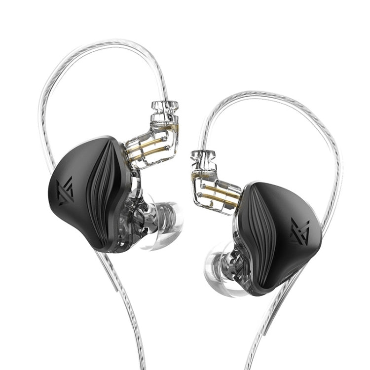 KZ-ZEX 1.2m Electrostatic Dynamic In-Ear Sports Music Headphones, Style:Without Microphone(Black) - HoMEdemic™ 