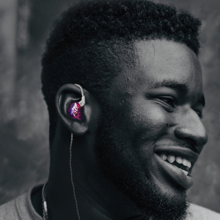 KZ-ZST X 1.25m Ring Iron Hybrid Driver In-Ear Noise Cancelling Earphone, Style:Without Microphone(Colorful) - HoMEdemic™ 