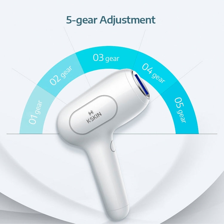K_SKIN KD506A Epilator Household Freezing Photon Hair Removal Instrument 5 Levels of Light Intensity for Cheek Armpit Leg Back - HoMEdemic™ 