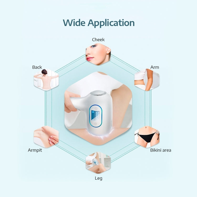 K_SKIN KD506A Epilator Household Freezing Photon Hair Removal Instrument 5 Levels of Light Intensity for Cheek Armpit Leg Back - HoMEdemic™ 