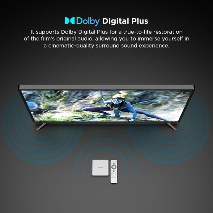 Kickpi KP1 Dual Band WiFi 4K HD Android TV Box, RAM:2GB+32GB(US Plug) - HoMEdemic™ 