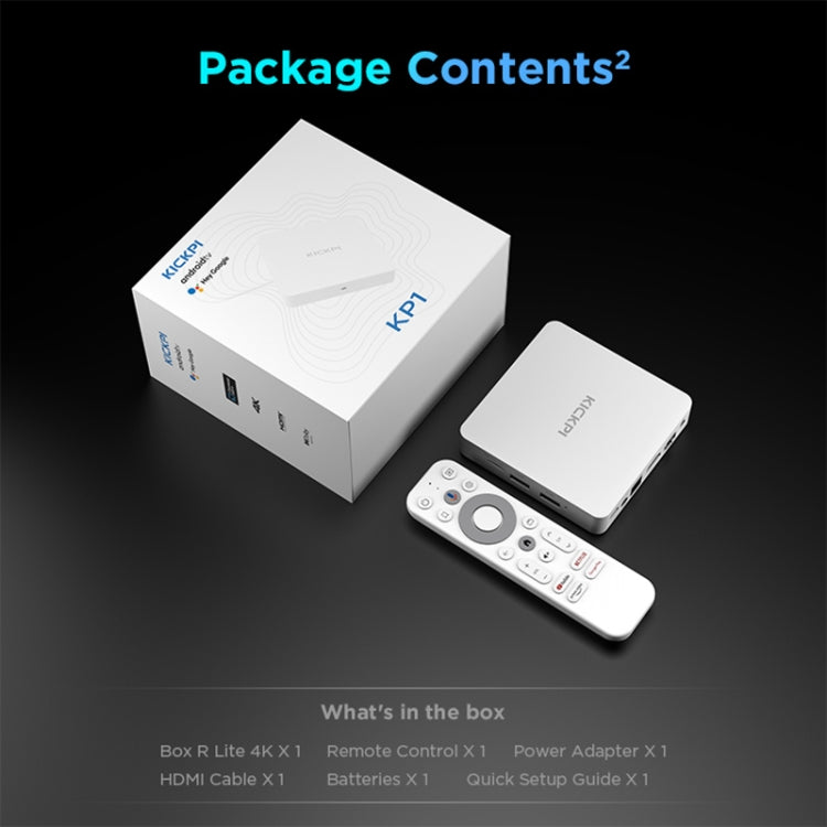 Kickpi KP1 Dual Band WiFi 4K HD Android TV Box, RAM:2GB+32GB(US Plug) - HoMEdemic™ 