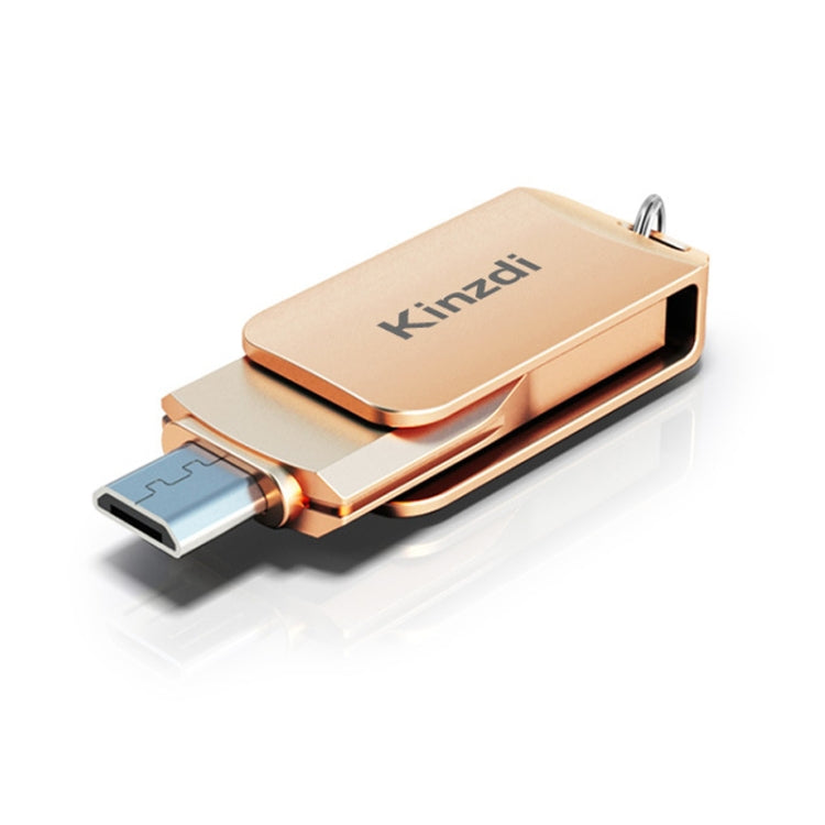 Kinzdi 32GB USB + Type-C Interface Metal Twister Flash Disk V8, 32GB Rose Gold, 32GB Silver - HoMEdemic™ 