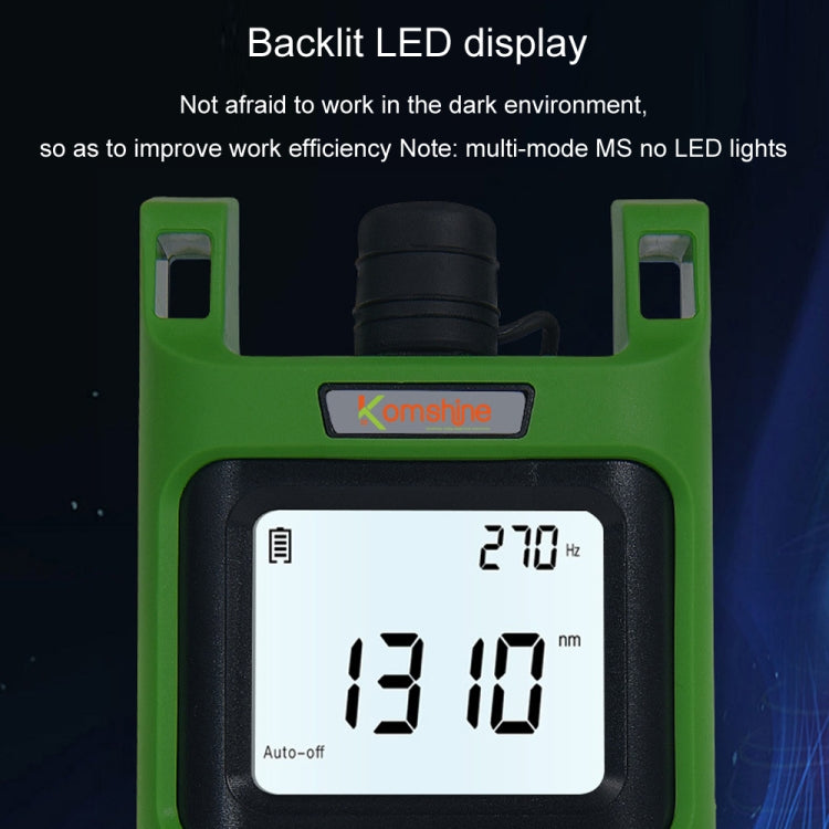 Komshine Handheld Laser Light Source Fiber Tester with LED Backlight, Model: KLS-35-S - HoMEdemic™ 