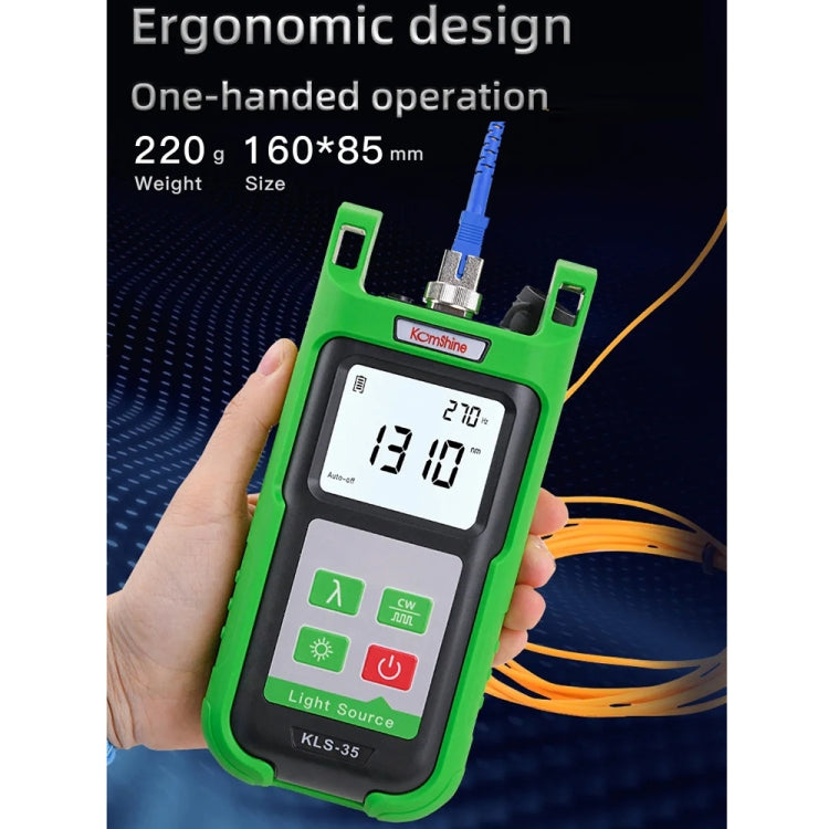 Komshine Handheld Laser Light Source Fiber Tester with LED Backlight, Model: KLS-35-S - HoMEdemic™ 
