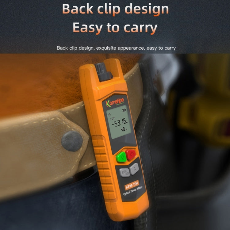 Komshine High Precision Optical Power Meter Mini Fiber Optic Light Attenuation Tester With LED, Specification: A-G/-70dBM to +6DBM - HoMEdemic™ 
