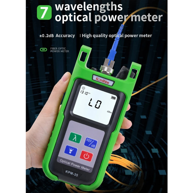 Komshine High-Precision Optical Power Meter Optical Cable Line Tester, Model: KPM-35-A/-70DBM to +6DBM - HoMEdemic™ 