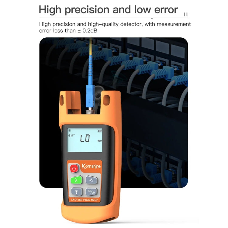 Komshine Mini Handheld Optical Power Meter Fiber Loss Measurement, Specification: KPM-25M-A/-70DBM to +6DBM - HoMEdemic™ 