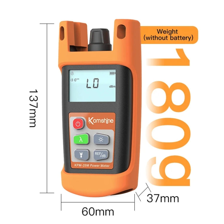 Komshine Mini Handheld Optical Power Meter Fiber Loss Measurement, Specification: KPM-25M-C/-50DBM to +26DBM - HoMEdemic™ 
