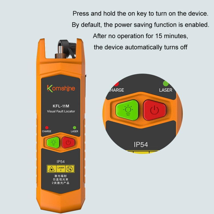 Komshine Mini Red Light Fiber Optic Test Pen, Model: KFL-11M-20 - HoMEdemic™ 
