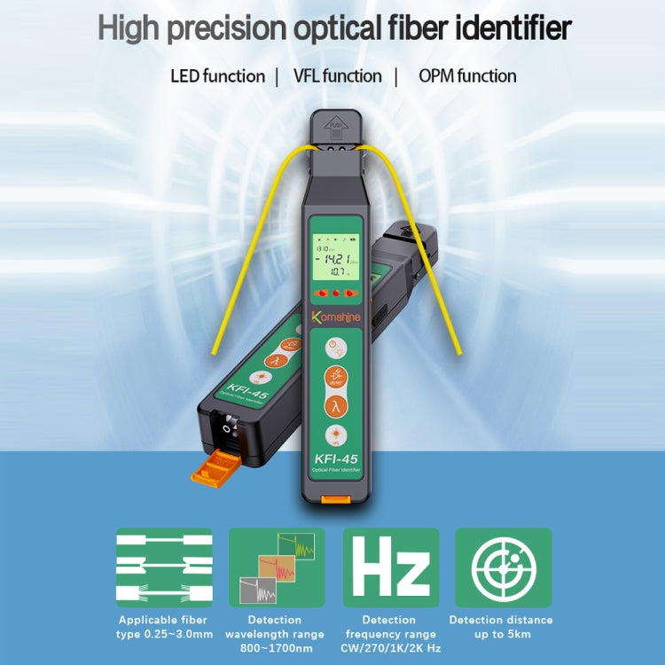 Komshine Optical Fiber Signal Direction Identification Instrument, Model: KFI-45-G - HoMEdemic™ 