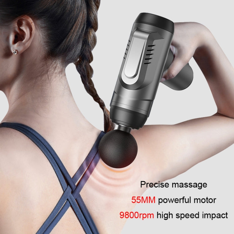 Konka 6 Speed Intelligent Fascia Gauge Muscle Relaxation Massager With 4 Massage Heads(Upgraded Model Gray) - HoMEdemic™ 