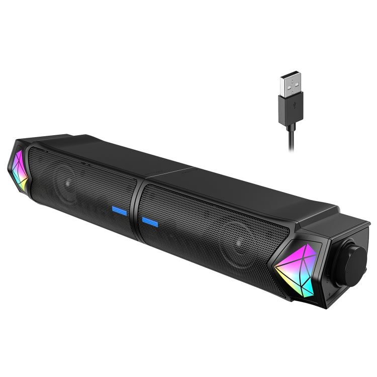 L1 Outdoor Portable RGB Light USB Bluetooth Wireless Speaker with Mic(Black) - HoMEdemic™ 