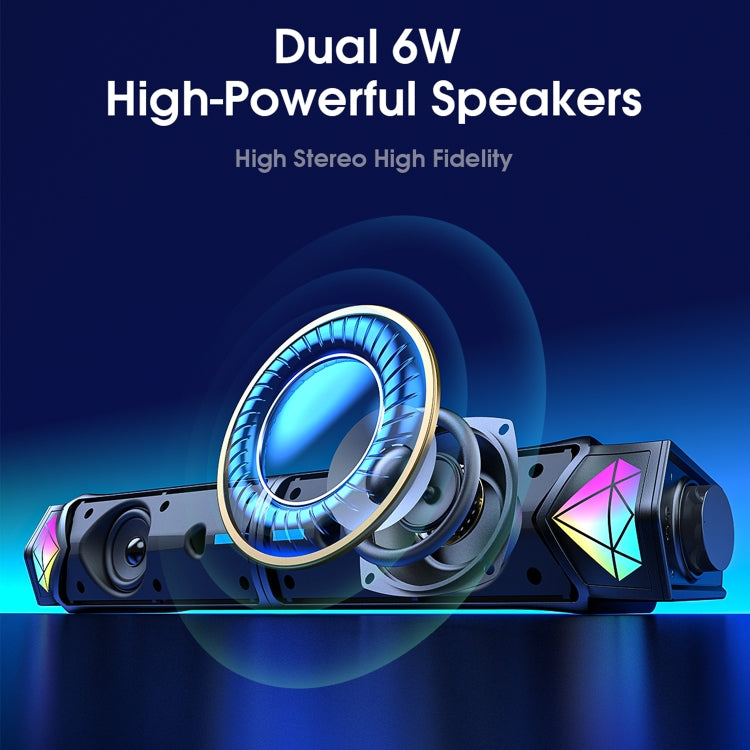 L1 Outdoor Portable RGB Light USB Bluetooth Wireless Speaker with Mic(Black) - HoMEdemic™ 