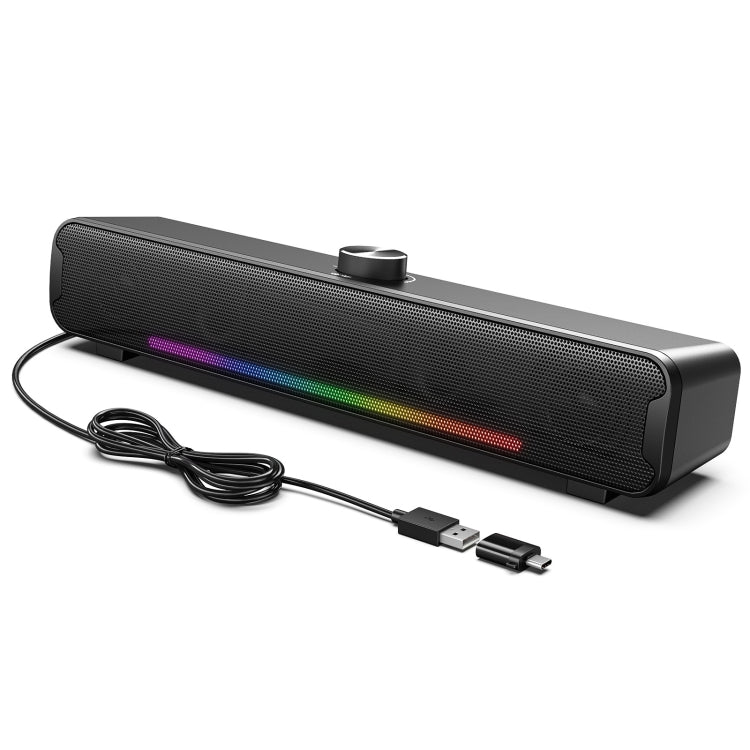 L16 Outdoor Portable RGB Light HiFi USB Bluetooth Wireless Speaker(Black) - HoMEdemic™ 