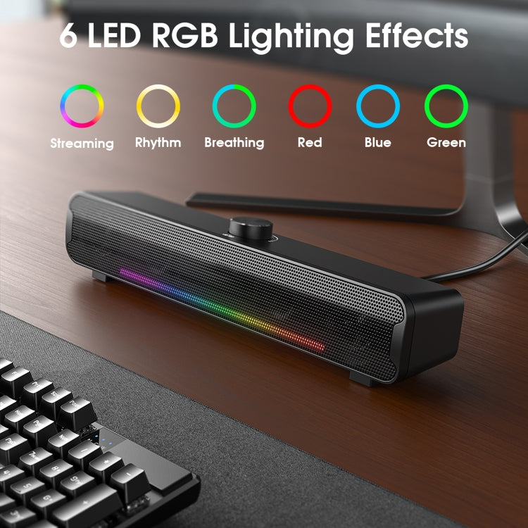 L16 Outdoor Portable RGB Light HiFi USB Bluetooth Wireless Speaker(Black) - HoMEdemic™ 